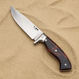 a knife made of 1. 6 1 8 vintage jim bowie beer love and sand