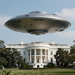alien mothership ufo is attacking the white house, ultra realistic, intricate details, highly detailed, octane render, 8 k