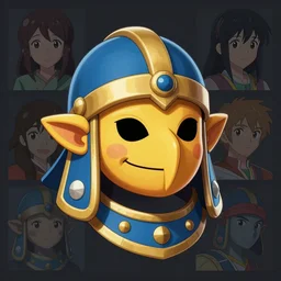 Scythian Muppet mask helmet metroid fusion Xenoblade Chronicles Video game icon design , 2d game fanart CGSociety by Jesper Ejsing, by Josephine Wall, Makoto Shinkai and Lois van baarle, ilya kuvshinov, rossdraws global illumination