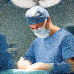 a surgeon in scrubs