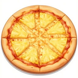 pizza with pineapple