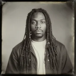 A daguerreotype photograph of Big Floppa.