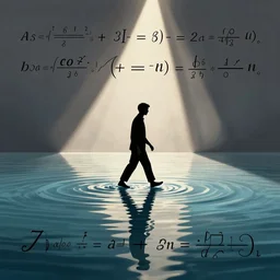 physics equation for walking on water, mathematics, algebraic, water surface tension displacement calculation