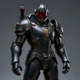 Deep Black Berserker Armor, Blood Visor