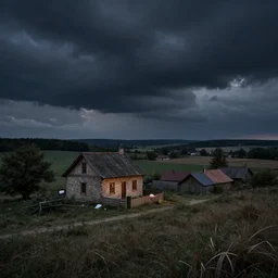 last night at the countryside before the end of the world, fine art photography masterpiece, highly detailed anka zhuravleva claude cahun, dramatic lighting, long shot, wide angle, uhd 8 k, sharp focus