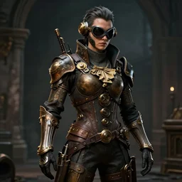 steampunk rogue highly detailed, dramatic lighting, cinematic, 4k