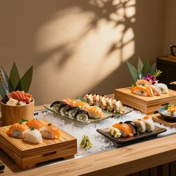 lovely sushi buffet