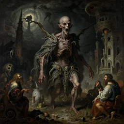 moshpit in hell by beksinski, in a desolate wasteland on exoplanet, haunted creepy nightmare, baroque painting, dream - like heavy eerie atmosphere, surreal abandoned buildings, beautiful detailed intricate octane render trending on artstation, 8 k artistic photography, photorealistic, chiaroscuro, raphael, caravaggio, giger