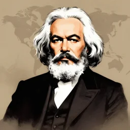 karl marx caricature steve brodner style