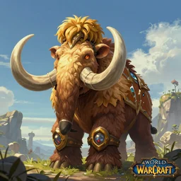 mount epic wooly mammoth screenshot world of warcraft mounts worldboss fantasy comics that looks like it is from borderlands by jesper ejsing, by rhads, makoto shinkai alena aenami artworks in 4 k beeple, thomas kinkade heartstone league of legends dofus overwatch