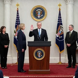 WASHINGTON (AP) Photo of the new President of the United States of America being sworn into office, January 20th, 2024