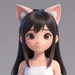new pixar character as an anime girl wearing cat ears, catgirl, highly detailed, extremely high quality, hd, 4 k, 8 k, professional photographer, 4 0 mp, lifelike, top - rated, award winning, cinematic, realistic, detailed lighting, detailed shadows, sharp, no blur, edited, corrected, trending