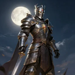 shining moonlight and a training paladin, trending on artstation