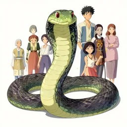 maximalist realistic serpent, trending on pixiv fanbox, painted by makoto shinkai takashi takeuchi studio ghibli, akihiko yoshida, yoshitaka amano, wangechi mutu, clean cel shaded vector art. shutterstock. behance hd by lois van baarle, artgerm, helen huang, rossdraws, illustration