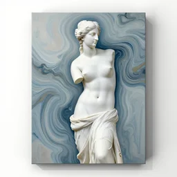 venus de milo, swirly liquid fluid abstract art, boticelli venus, wassili kandinski