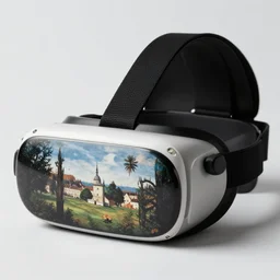 vr glasses designed by hieronymus bosch.