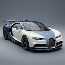bugatti painted by nicola tesla, octane render
