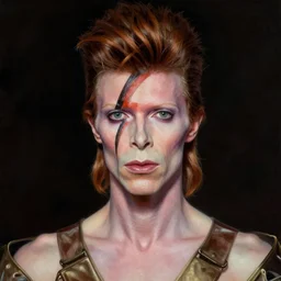 detailed soft painting of david bowie, artstation concept art matte art pre - raphaelite