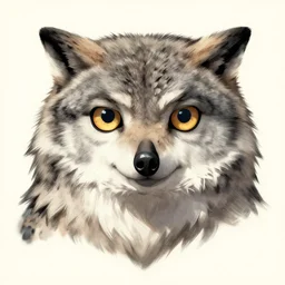 ( ( ( ( wolf ) ) ) ) with! owl - head, art reference sheet, featured on artstation