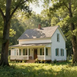 beautiful clean amish homestead in the woods, light streaming all around, art by anders zorn, wonderful masterpiece by greg rutkowski, beautiful cinematic light, american romanticism thomas lawrence, greg rutkowski