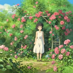 rose garden by makoto shinkai, no people