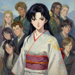 An anime portrait of Ssunbiki as a beautiful woman wearing a kimono from Skyrim, by Stanley Artgerm Lau, WLOP, Rossdraws, James Jean, Andrei Riabovitchev, Marc Simonetti, and Sakimichan, trending on artstation, impressionist oil painting