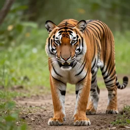 award winning photo of a spotted tiger in nature