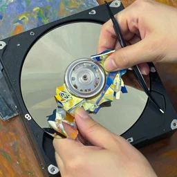 removing files from hard drive, impressionist painting