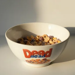 a vintage dawn of the dead cereal bowl