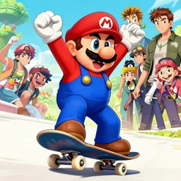 wario as a skater, by stanley artgerm lau, wlop, rossdraws, james jean, andrei riabovitchev, marc simonetti, yoshitaka amano, artstation, cgsociety,