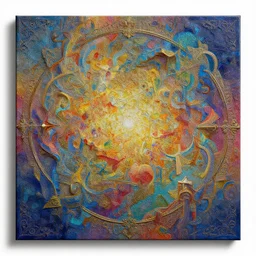 abstract art landscape, by albert bierstadt, canvas, concept art, colorful, 3 - dimensional, super - resolution, rgb, soft lighting, opengl - shaders, insanely detailed and intricate, hypermaximalist, elegant, ornate, hyper realistic, super detailed, the beginning of time