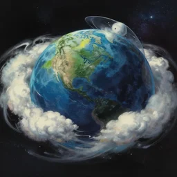 rift in space to another world, digital painting, concept art, smooth, sharp focus, illustration by studio ghibli