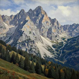 epic landscape of the dolomite mountains, greg rutkowski, giclee, high resolution
