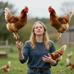 ainsley harriot juggling chickens