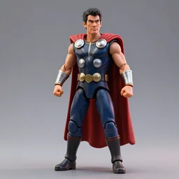 president yelrsin as thor, action figure stance, digital art, octane render