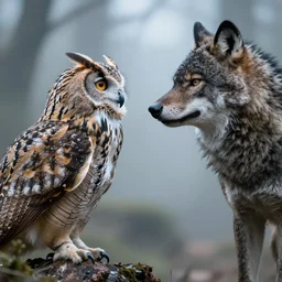 an owl faced werewolf