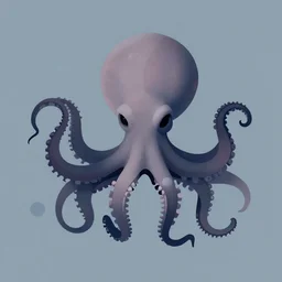 cyborg octopus but minimalistic corporative art, trending on artstation, minimalism