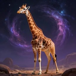 epic professional digital art of giraffe that is a bear, full body view, best on artstation, cgsociety, wlop, Behance, pixiv, cosmic, epic, stunning, gorgeous, much detail, much wow, masterpiece
