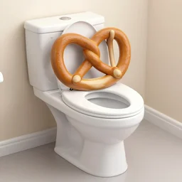 pretzel toilet