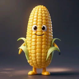 the nickelodeon character doug as anthropomorphic corn.