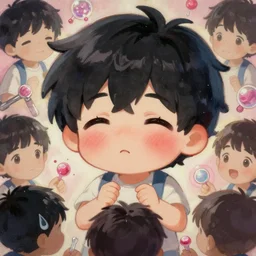 cute concept art fantasy painting of a anime boy having a very bad drug acid trip, blush, fluffy black hair, by artgerm, sylvain sarrailh, rossdraws, wlop, fursona, furaffinity, furry, deviant art, e 6 2 1, global illumination, tankoban, oil on canvas, smooth details, pixar animation style!