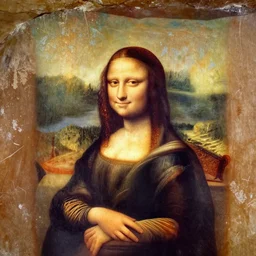 ancient cave-painting!!!!!!!!!!’n cave-painting!!!!!!!!!!!!!! of the ((((((Mona Lisa))))))