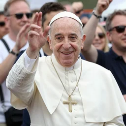 the pope at creamfields, partying, 8 k, high quality photo