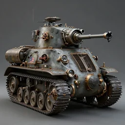 mech used by the USA in WW2 (1944), dieselpunk, photorealistic, ultra high detail, 8k