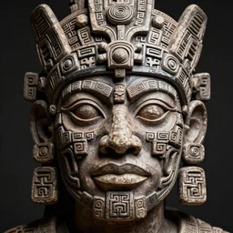 ancient aztec fantasy face tattoo pattern concept, teonanacatl glyph, intricate artwork by, James Jean, Noah Bradley, very coherent artwork, cinematic, hyper realism, high detail, octane render, unreal engine, 8k, High contrast, higly detailed black ink outline