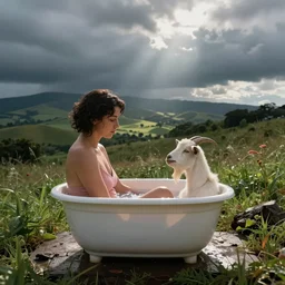 🍑🛀👩🏻🦲🇱🇧🐐 in the style of voyeuristic photography