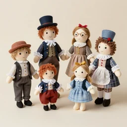 hms pinafore, but the cast are fabric dolls, 4 k,