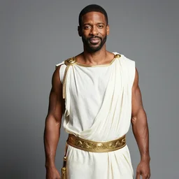 chris rock as a greek god, photo realistic