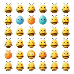 variety of cute characters spritesheet game asset vector art, smooth style beeple, by thomas kinkade hearstone league of legends dofus overwatch, by maplestory