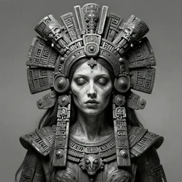 symmetry portrait of aztec celtic woman, cosmic horror, lovecraftian horror, intricate, horror, highly detailed, digital painting, artstation, giger concept art, smooth, sharp focus, illustration, art by artgerm and greg rutkowski and alphonse mucha and junji ito